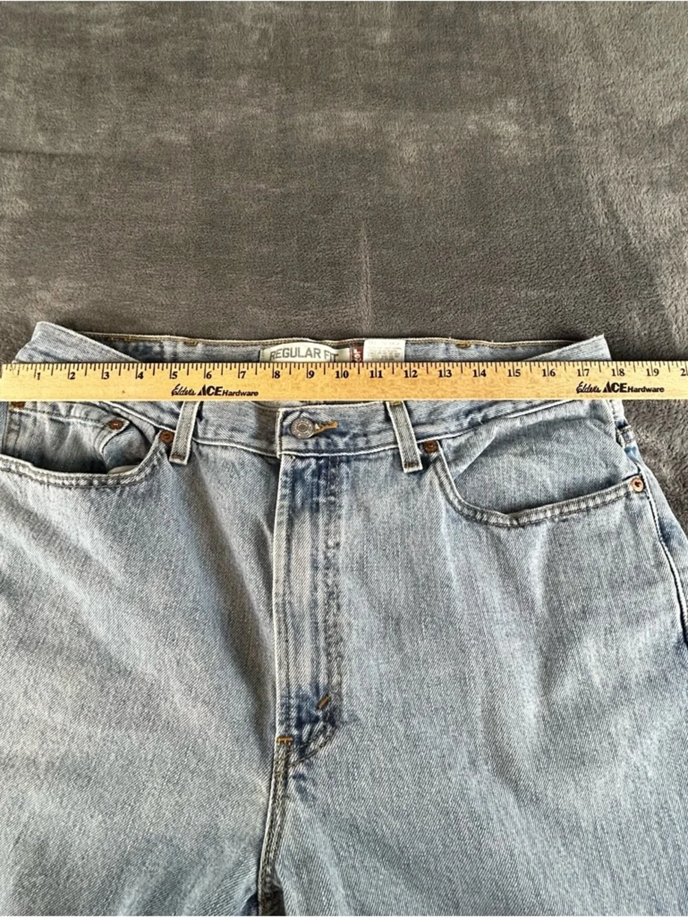 Levi’s 505 VTG Y2K Jeans Mens 38x32 Light Wash‎ Blue Straight Fit Grunge Classic